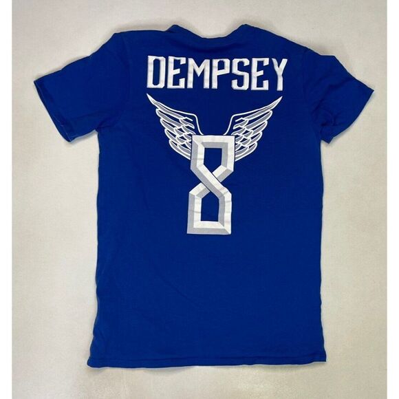 Nike USA Soccer Futbol Clint Dempsey 8 Graphic T-shirt Men Small Blue - Picture 2 of 5
